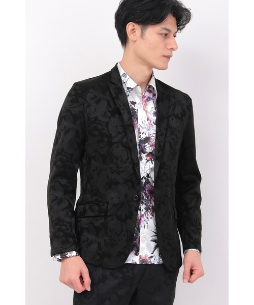 TORNADO MART∴ローズサテンジャカードジャケット（テーラード