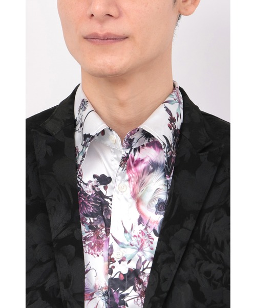 TORNADO MART∴ローズサテンジャカードジャケット（テーラード