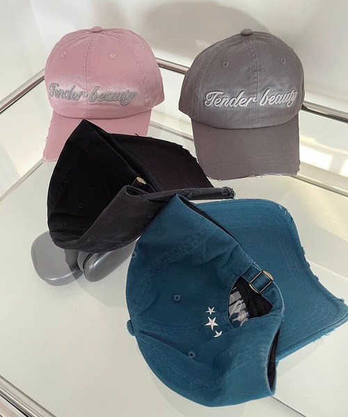 MEMECLE(メメクル)の「【 MEMECLE / メメクル 】Y2K 迷彩 ストリートダメージキャップ(キャップ・レディース・ブラック/ピンク系その他/その他/ベージュ/ネイビー/ピンク・FREE)」の9枚目の写真