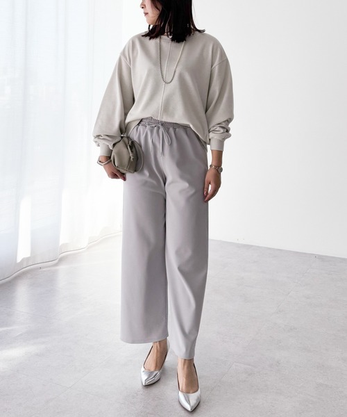 Green　Parks（グリーンパークス）の「カラーイージーパンツ（その他パンツ・レディース・グリーン/レッド/ライトグレー/ブラック/ホワイト系その他2・FREE）」の16枚目の写真