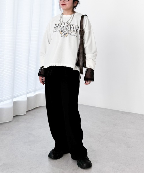 Green　Parks（グリーンパークス）の「カラーイージーパンツ（その他パンツ・レディース・グリーン/レッド/ライトグレー/ブラック/ホワイト系その他2・FREE）」の11枚目の写真