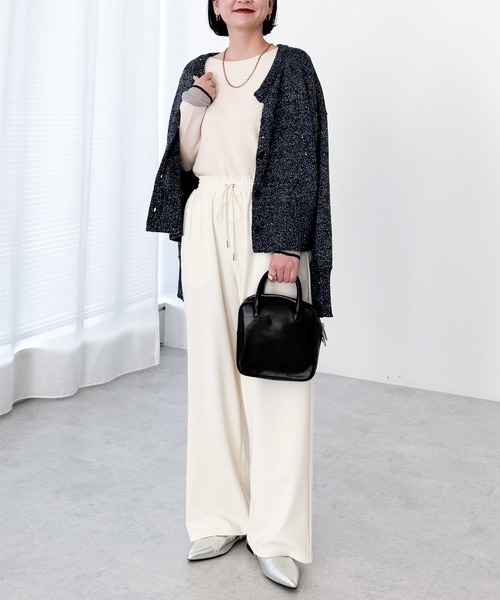 Green　Parks（グリーンパークス）の「カラーイージーパンツ（その他パンツ・レディース・グリーン/レッド/ライトグレー/ブラック/ホワイト系その他2・FREE）」の9枚目の写真