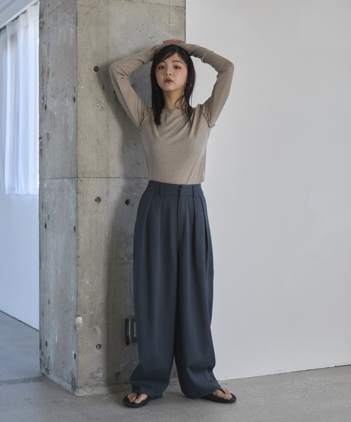 feepur(フェピュール)の「アウトロックスラブロンTee(Tシャツ/カットソー・レディース・ベージュ/イエロー/アイボリー/チャコールグレー・MEDIUM)」の20枚目の写真