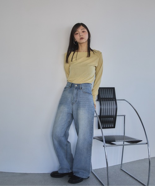 feepur(フェピュール)の「アウトロックスラブロンTee(Tシャツ/カットソー・レディース・ベージュ/イエロー/アイボリー/チャコールグレー・MEDIUM)」の15枚目の写真