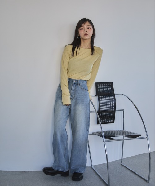 feepur(フェピュール)の「アウトロックスラブロンTee(Tシャツ/カットソー・レディース・ベージュ/イエロー/アイボリー/チャコールグレー・MEDIUM)」の16枚目の写真
