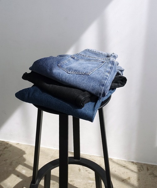 evernavy(エバーネイビー)の「【新サイズ追加/5サイズ展開】カーブデニムパンツ【S/SP/M/L/XL】(デニムパンツ・レディース・ブルー系その他/ブラック系/ブルー系・L/M/S/XL/SP)」の6枚目の写真