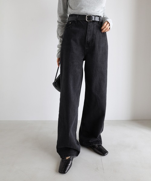 evernavy(エバーネイビー)の「【新サイズ追加/5サイズ展開】カーブデニムパンツ【S/SP/M/L/XL】(デニムパンツ・レディース・ブルー系その他/ブラック系/ブルー系・L/M/S/XL/SP)」の9枚目の写真