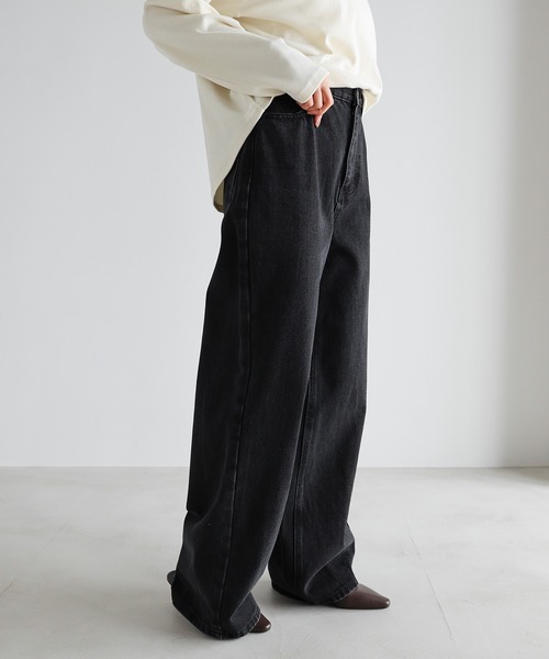 evernavy(エバーネイビー)の「【新サイズ追加/5サイズ展開】カーブデニムパンツ【S/SP/M/L/XL】(デニムパンツ・レディース・ブルー系その他/ブラック系/ブルー系・L/M/S/XL/SP)」の10枚目の写真