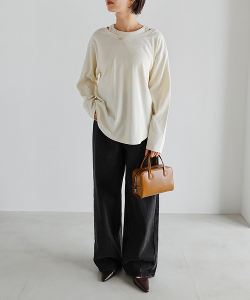 evernavy(エバーネイビー)の「【新サイズ追加/5サイズ展開】カーブデニムパンツ【S/SP/M/L/XL】(デニムパンツ・レディース・ブルー系その他/ブラック系/ブルー系・L/M/S/XL/SP)」の11枚目の写真