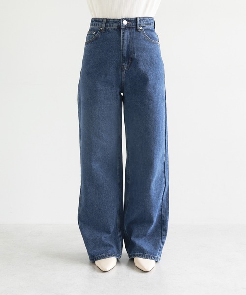 セール】《新サイズ追加/4サイズ展開》カーブデニムパンツ【S/M