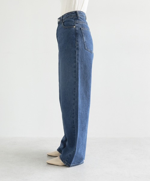 セール】《新サイズ追加/5サイズ展開》カーブデニムパンツ【S/SP/M/L