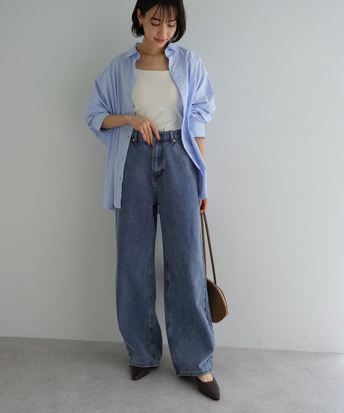 新サイズ追加/5サイズ展開》カーブデニムパンツ【S/SP/M/L/XL