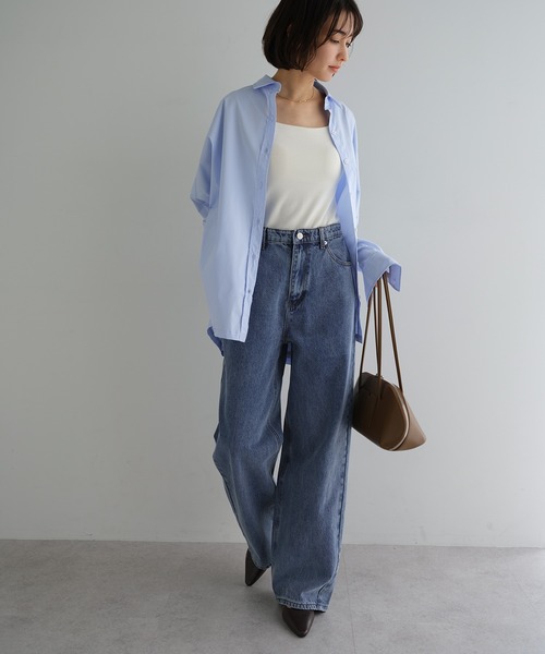 evernavy(エバーネイビー)の「【新サイズ追加/5サイズ展開】カーブデニムパンツ【S/SP/M/L/XL】(デニムパンツ・レディース・ブルー系その他/ブラック系/ブルー系・L/M/S/XL/SP)」の17枚目の写真