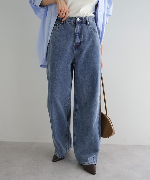 evernavy(エバーネイビー)の「【新サイズ追加/5サイズ展開】カーブデニムパンツ【S/SP/M/L/XL】(デニムパンツ・レディース・ブルー系その他/ブラック系/ブルー系・L/M/S/XL/SP)」の16枚目の写真