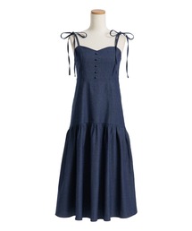 夢展望（ユメテンボウ）の「マーメイドデニムリボンキャミワンピース（ワンピース）」