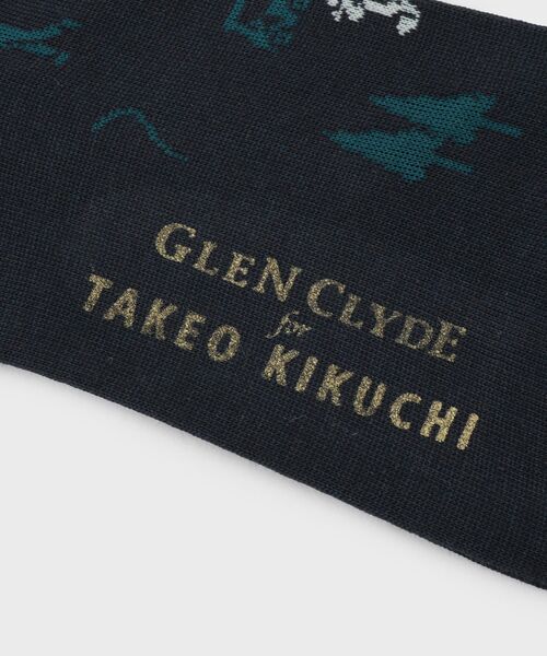 TAKEO KIKUCHI（タケオキクチ）の「【グレンクライド別注】コーデュラ（R）ドレスソックス（ソックス/靴下・メンズ・ブラック系4/ターコイズブルー系5・00）」の3枚目の写真