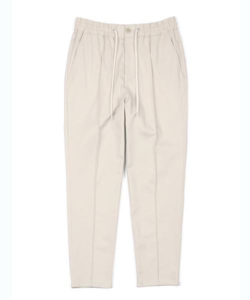 LANVIN en Bleu（ランバンオンブルー）の「超伸縮「ガムストレッチ」接触冷感 センタークリース ピンタック テーパードパンツ（スラックス・メンズ・ネイビー/ライトグレー/ライトベージュ/アイボリー/ブラック・46/48/50/52）」の18枚目の写真