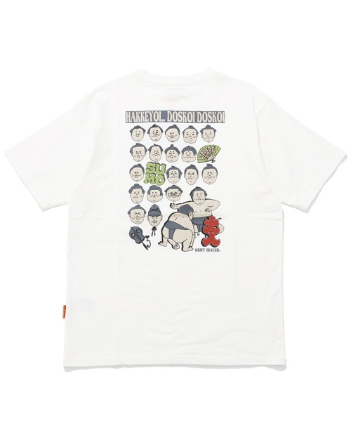 KRIFF MAYER（クリフメイヤー）の「おすもうちゃんT(大入)（Tシャツ/カットソー・メンズ・オフホワイト/グレー/チャコール/イエロー/ブルー/コーラル・LARGE/MEDIUM/X-LARGE）」の2枚目の写真