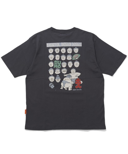 KRIFF MAYER（クリフメイヤー）の「おすもうちゃんT(大入)（Tシャツ/カットソー・メンズ・オフホワイト/グレー/チャコール/イエロー/ブルー/コーラル・LARGE/MEDIUM/X-LARGE）」の4枚目の写真