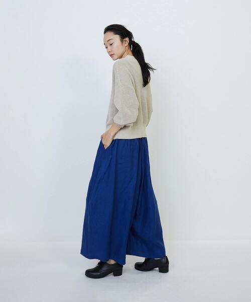 LOISIR（ロワズィール）の「エステル和紙片畦編みカーディガン（カーディガン/ボレロ・レディース・ベージュ/グレー/グリーン・FREE）」の13枚目の写真