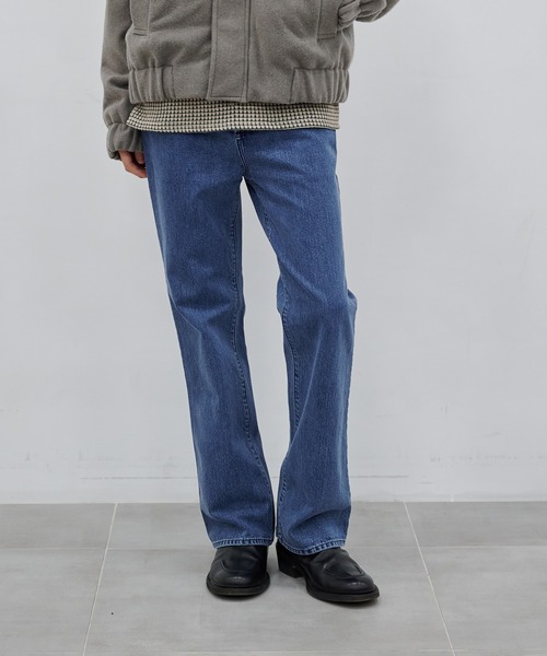 CONZ(コンズ)の「BOOTSCUT DENIM PT USED(デニムパンツ・メンズ・インディゴブルー・M/S)」の1枚目の写真