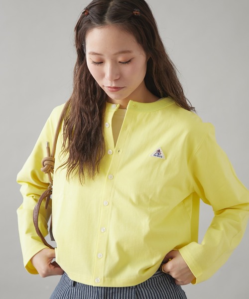 GEVACO（ゲバコ）の「【GEVACO】クルーネックショートカーディガン（カーディガン/ボレロ・レディース・グレー/イエロー/ブルー/レッド/グリーン・ONE SIZE）」の4枚目の写真