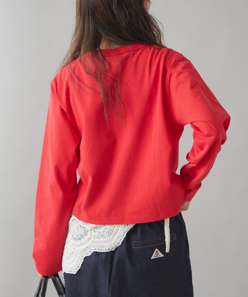 GEVACO（ゲバコ）の「【GEVACO】クルーネックショートカーディガン（カーディガン/ボレロ・レディース・グレー/イエロー/ブルー/レッド/グリーン・ONE SIZE）」の8枚目の写真