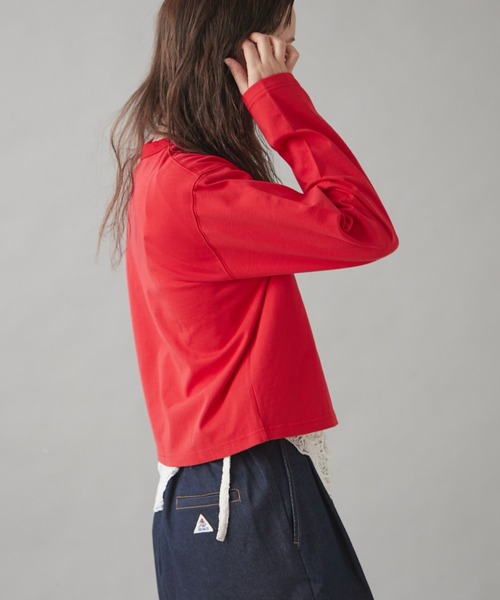 GEVACO（ゲバコ）の「【GEVACO】クルーネックショートカーディガン（カーディガン/ボレロ・レディース・グレー/イエロー/ブルー/レッド/グリーン・ONE SIZE）」の9枚目の写真