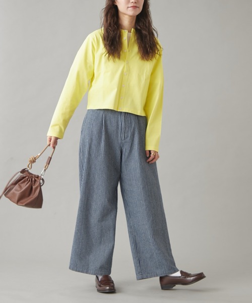 GEVACO（ゲバコ）の「【GEVACO】クルーネックショートカーディガン（カーディガン/ボレロ・レディース・グレー/イエロー/ブルー/レッド/グリーン・ONE SIZE）」の22枚目の写真