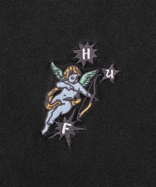 HUF(ハフ)の「CUPID LS WASHED TEE / HUF ハフ ロンT Tシャツ(Tシャツ/カットソー・メンズ・ナチュラル/ブラック/パープル・SMALL/MEDIUM/LARGE/X-LARGE/XX-LARGE)」の7枚目の写真