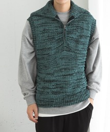 SENSE OF PLACE by URBAN RESEARCH | ミックスメランジハーフジップニットベスト(ベスト)