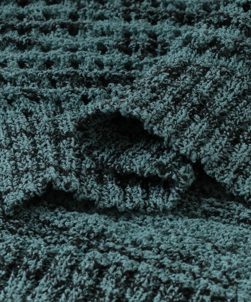 SENSE OF PLACE by URBAN RESEARCH（センスオブプレイスバイアーバンリサーチ）の「ミックスメランジハーフジップニットベスト（ベスト・メンズ・ブルー/チャコールグレー・LARGE/MEDIUM）」の12枚目の写真
