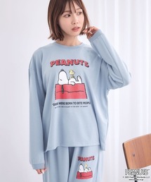 aimerfeel（エメフィール）の「【家族・カップルでお揃いOK！セットアップルームウェア】PEANUTS スヌーピー スウェット 長袖 上下セット (男女兼用サイズ)（ルームウェア/パジャマ・メンズ）」