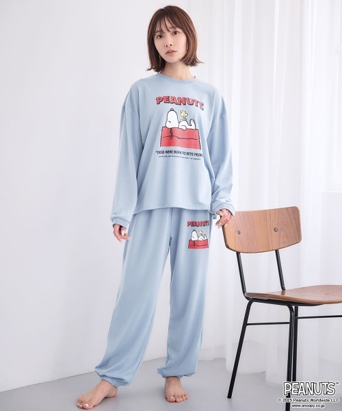 家族・カップルでお揃いOK！セットアップルームウェア】PEANUTS