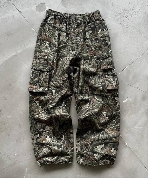 Perushu(ペルーシュ)の「vintage like draw cord wide cargo pants ビンテージライクドローコードワイドカーゴパンツ(カーゴパンツ・メンズ・ブラック/カーキ/ベージュ・SMALL/MEDIUM/LARGE)」の3枚目の写真