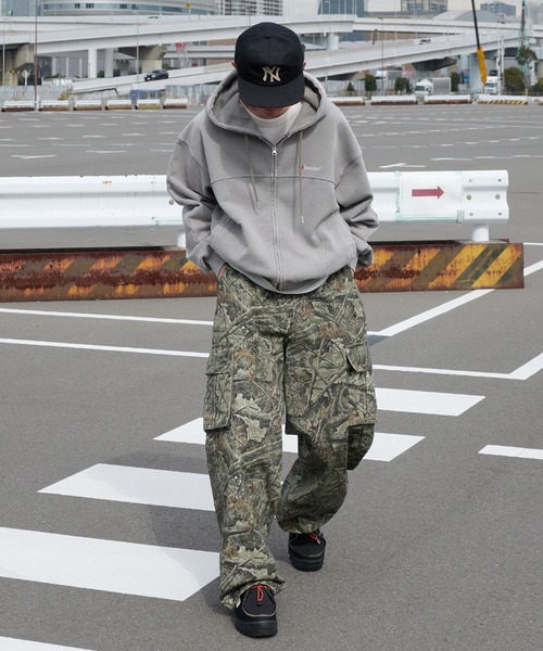 Perushu(ペルーシュ)の「vintage like draw cord wide cargo pants ビンテージライクドローコードワイドカーゴパンツ(カーゴパンツ・メンズ・ブラック/カーキ/ベージュ・SMALL/MEDIUM/LARGE)」の6枚目の写真