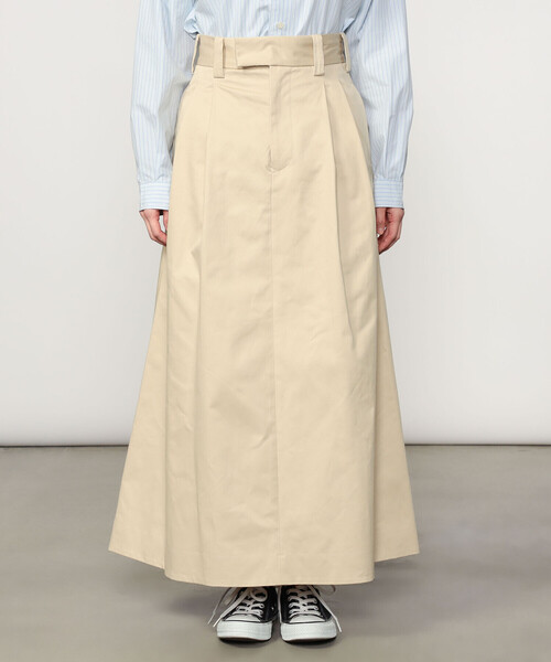 SCYE BASICS（サイベーシックス）の「SCYE BASICS | サンホアキンチノ フレアスカート WOMEN（スカート・レディース・ベージュ系その他・38）」の7枚目の写真