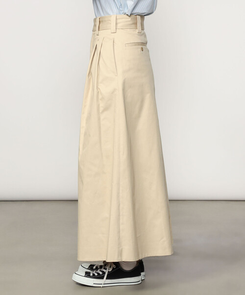 SCYE BASICS（サイベーシックス）の「SCYE BASICS | サンホアキンチノ フレアスカート WOMEN（スカート・レディース・ベージュ系その他・38）」の8枚目の写真