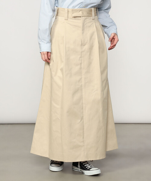 SCYE BASICS（サイベーシックス）の「SCYE BASICS | サンホアキンチノ フレアスカート WOMEN（スカート・レディース・ベージュ系その他・38）」の10枚目の写真
