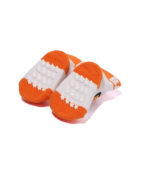 A BATHING APE（アベイシングエイプ）の「MILO FACE BABY SOCKS（ベビーギフト・キッズ・ブラック/ブラウン/ホワイト・SMALL）」の4枚目の写真