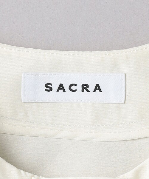 SACRA（サクラ）の「＜SACRA＞ノースリーブ ジャケット（ミリタリージャケット・レディース・ブラック/オフホワイト・38）」の15枚目の写真