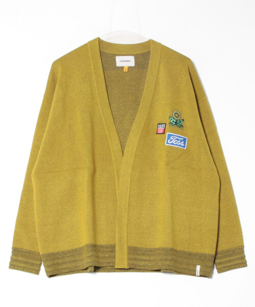 TCSS（ティーシーエスエス）の「CARDIGAN/Critical Slideクリティカルスライド(TCSS)ワンポイントブランドロゴカーディガン（カーディガン/ボレロ・メンズ・オリーブ/ブルー・MEDIUM/LARGE）」の2枚目の写真