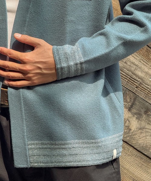 TCSS（ティーシーエスエス）の「CARDIGAN/Critical Slideクリティカルスライド(TCSS)ワンポイントブランドロゴカーディガン（カーディガン/ボレロ・メンズ・オリーブ/ブルー・MEDIUM/LARGE）」の10枚目の写真