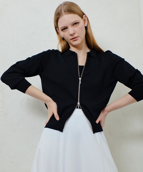 大人気ブランド！】allureville アルアバイル 春ニット ネイビー 紺