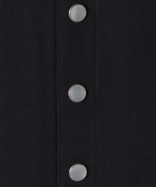 agnes b.（アニエスベー）の「メンズ オーガニックコットン 長袖 カーディガンプレッション（カーディガン/ボレロ・メンズ・ネイビー・1/3/2）」の4枚目の写真