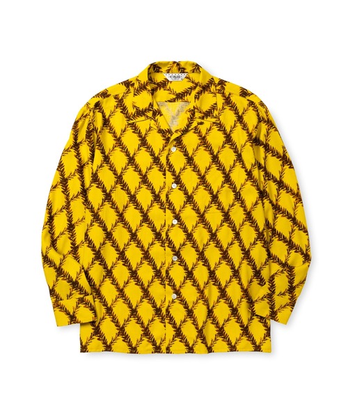 CALEE(キャリー)の「PLAID OPEN COLLAR L/S SH(シャツ/ブラウス・メンズ・ネイビー/イエロー/ライトグリーン・LARGE/MEDIUM/X-LARGE/SMALL)」の2枚目の写真