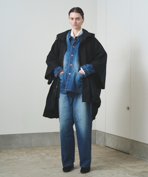 TROVE（トローヴ）の「TROVE x SHINSUKE KAWAHARA / DENIM JKT（デニムジャケット・メンズ・インディゴブルー/キナリ・1/3）」の10枚目の写真