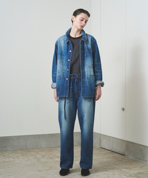 TROVE（トローヴ）の「TROVE x SHINSUKE KAWAHARA / DENIM JKT（デニムジャケット・メンズ・インディゴブルー/キナリ・1/3）」の11枚目の写真