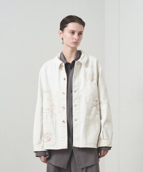 TROVE（トローヴ）の「TROVE x SHINSUKE KAWAHARA / DENIM JKT（デニムジャケット・メンズ・インディゴブルー/キナリ・1/3）」の17枚目の写真