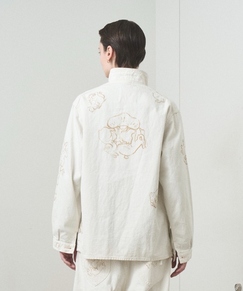 TROVE（トローヴ）の「TROVE x SHINSUKE KAWAHARA / DENIM JKT（デニムジャケット・メンズ・インディゴブルー/キナリ・1/3）」の21枚目の写真